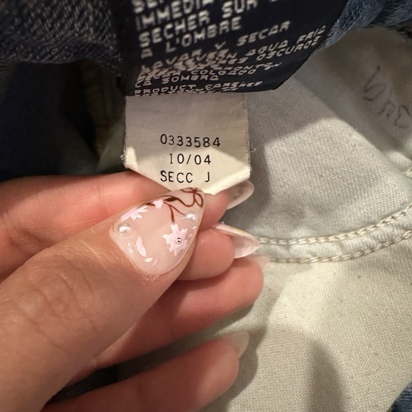 Tommy Hilfiger Blue Denim Bermuda Shorts Size‎ 11 Low Rise Jeans Vintage Y2K - Picture 12 of 16